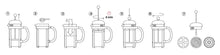 Load image into Gallery viewer, COFFEE PLUNGER // Bodum 8 Cup
